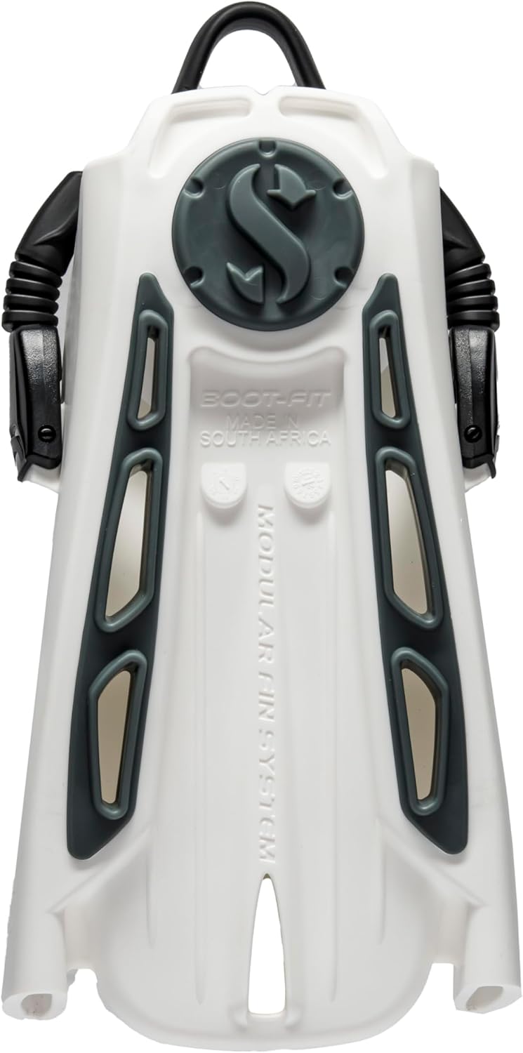 SCUBAPRO Modular Fin System for Snorkeling and Scuba Diving, Open Heel Boot-Fit Pocket, White, XS - Image 3