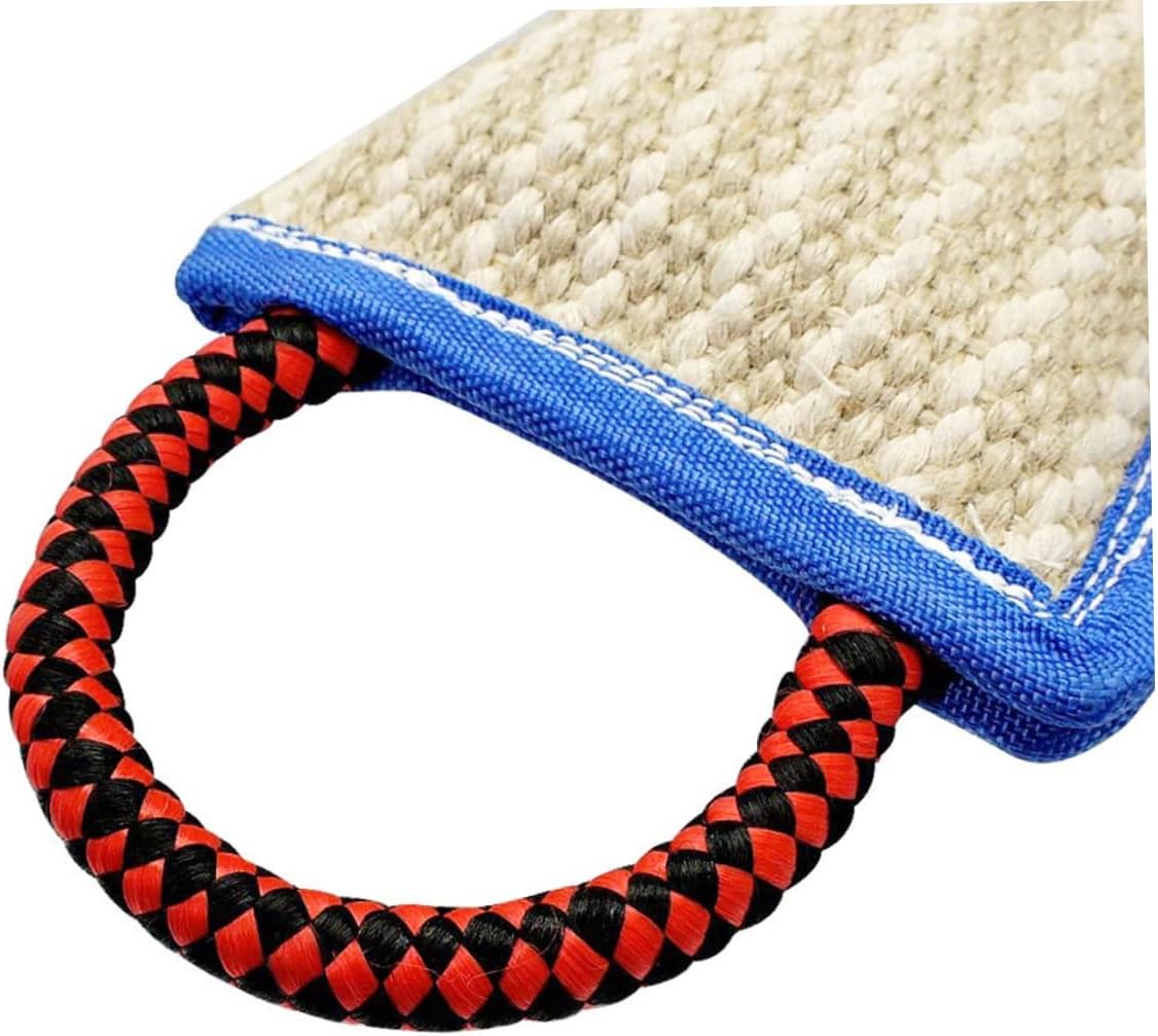 Toddmomy Jute Pet Bite Pillow Chewing Toy for Dog Training and Play for Chewers and Interactive Fun