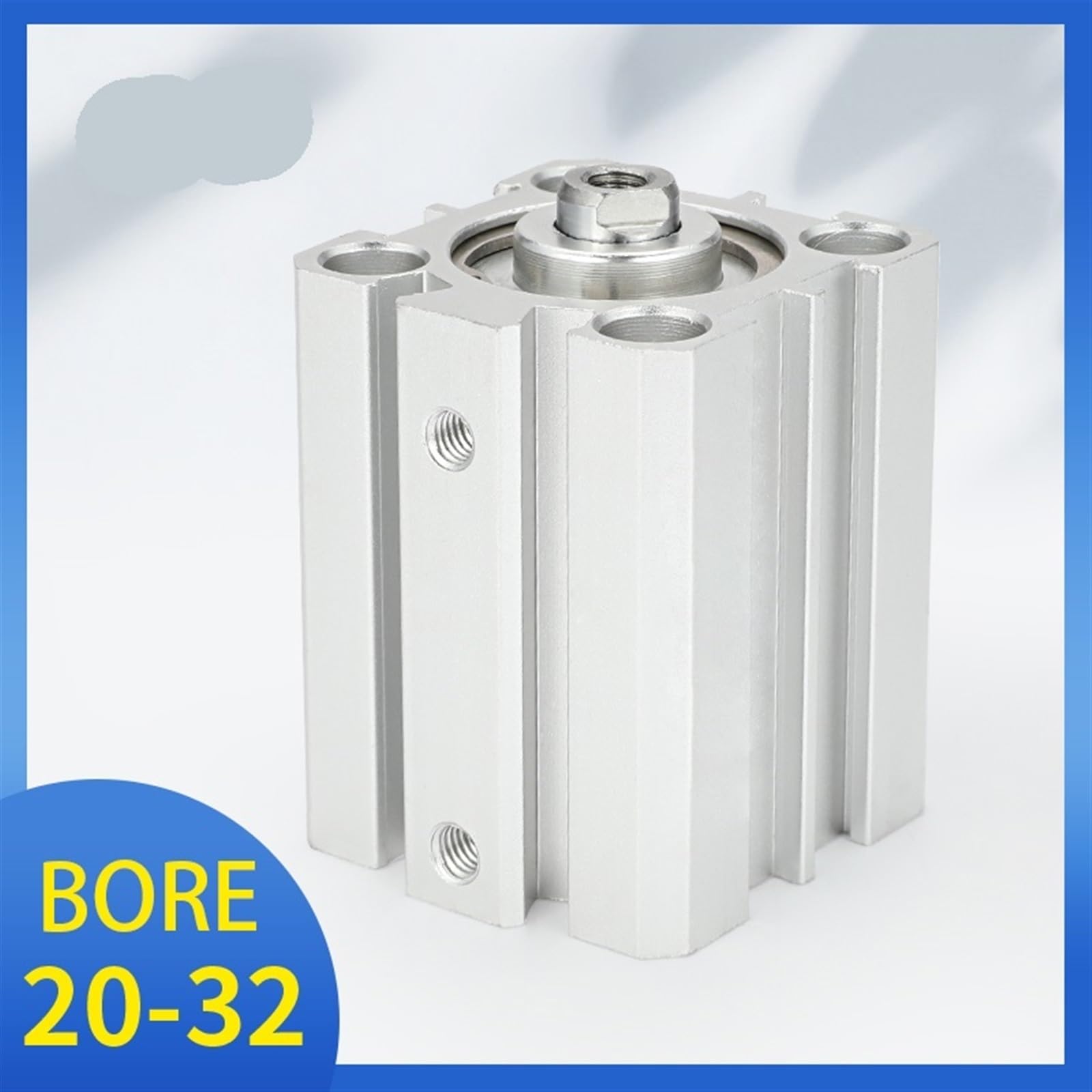 Cilindro Pneumatico A Doppia Guida 25x300mm Cuscinetto Lineare A Doppio Effetto Mindman - Foto 6