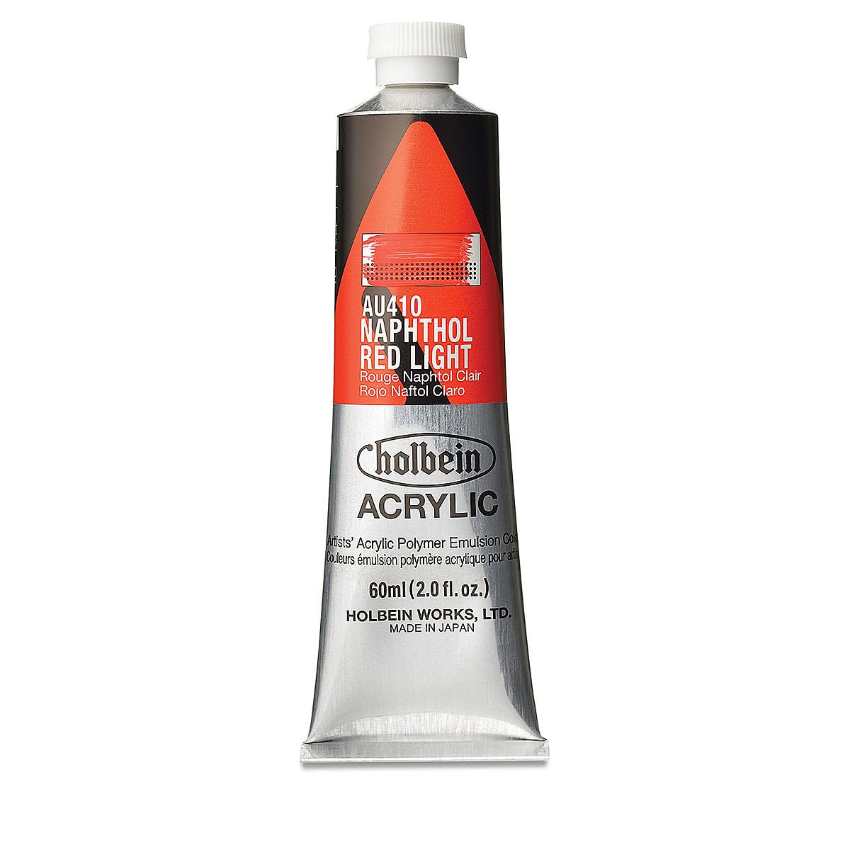 Holbein Red : Heavy Body : Acrylic Paint : 60Ml : Naphthol Light