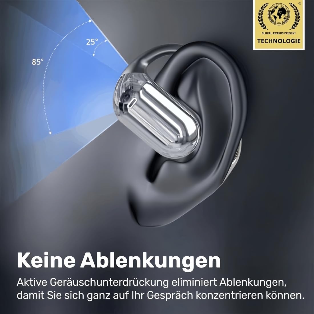 Sonabuds Ki Übersetzer Kopfhörer 2026, Tragbar Übersetzungskopfhörer 144 Sprachen, Echtzeit Übersetzung für Reisen, Business, Anrufmodus & Musik (Schwarz)