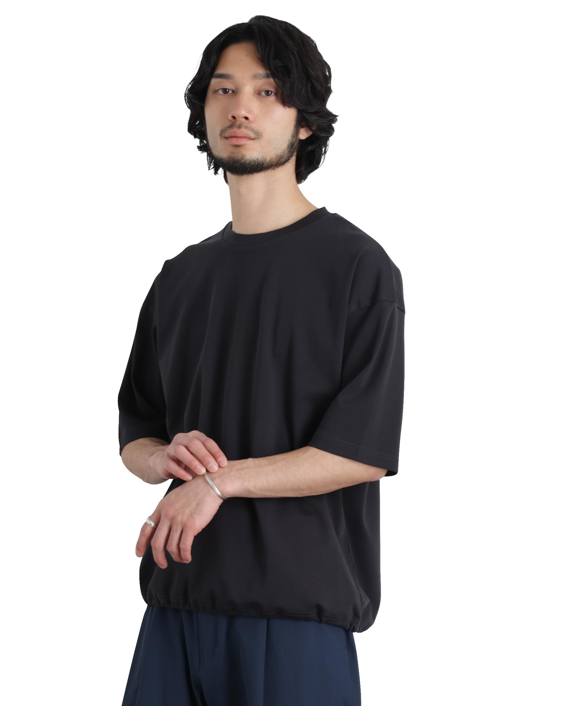 Amazon.co.jp: [ナノ・ユニバース] ワイド ダンボール Tシャツ 半袖