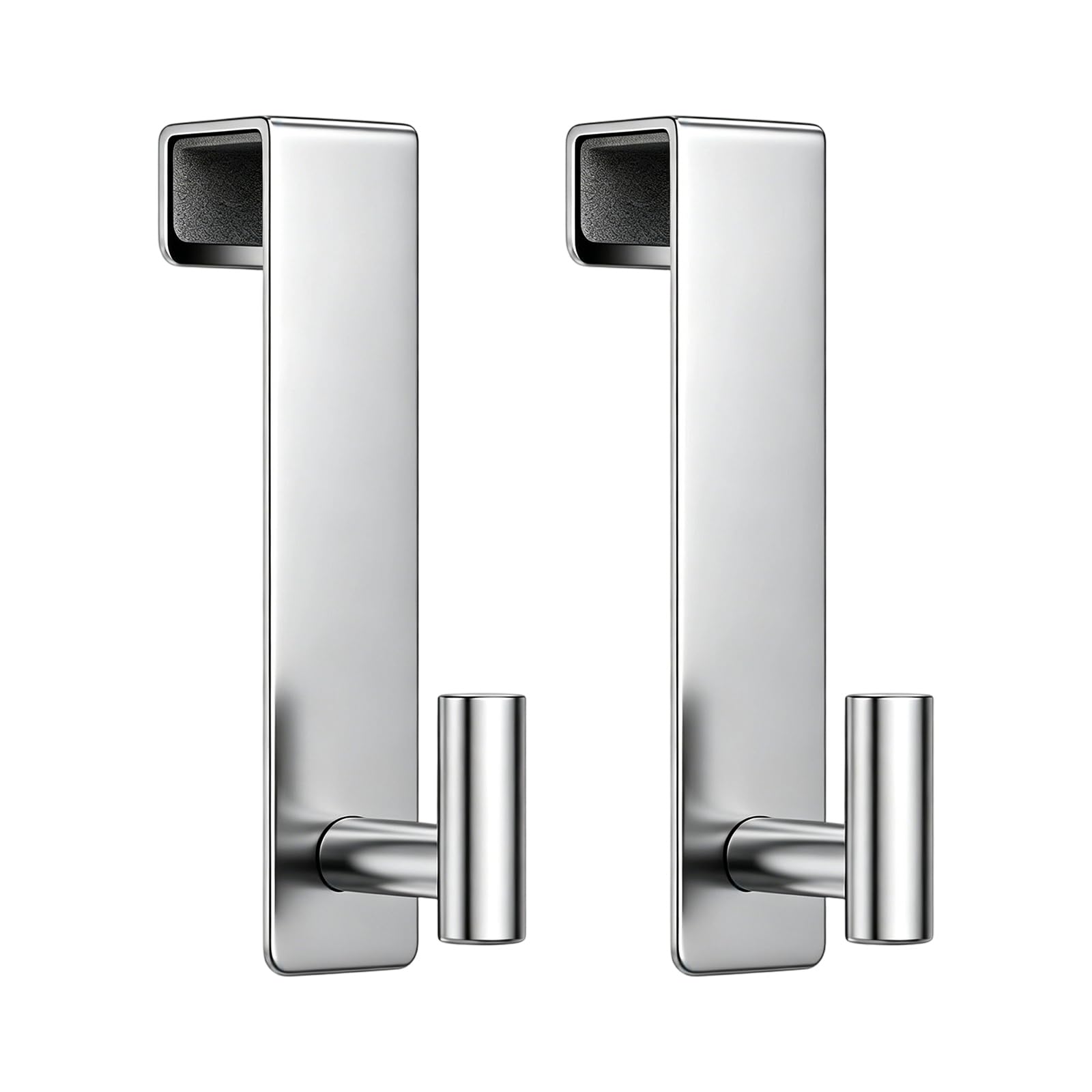 Oxxggkao 2Pcs Bathroom Hook for Towels and Robes Instants Installation Rustproof Stainless Steel Modern Design Denial Drill Shower Fasteners