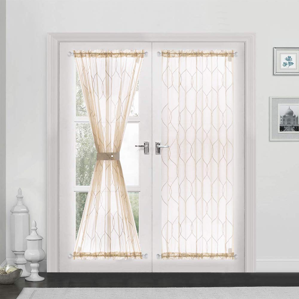 French Door Sheer Curtains Curtains & Drapes