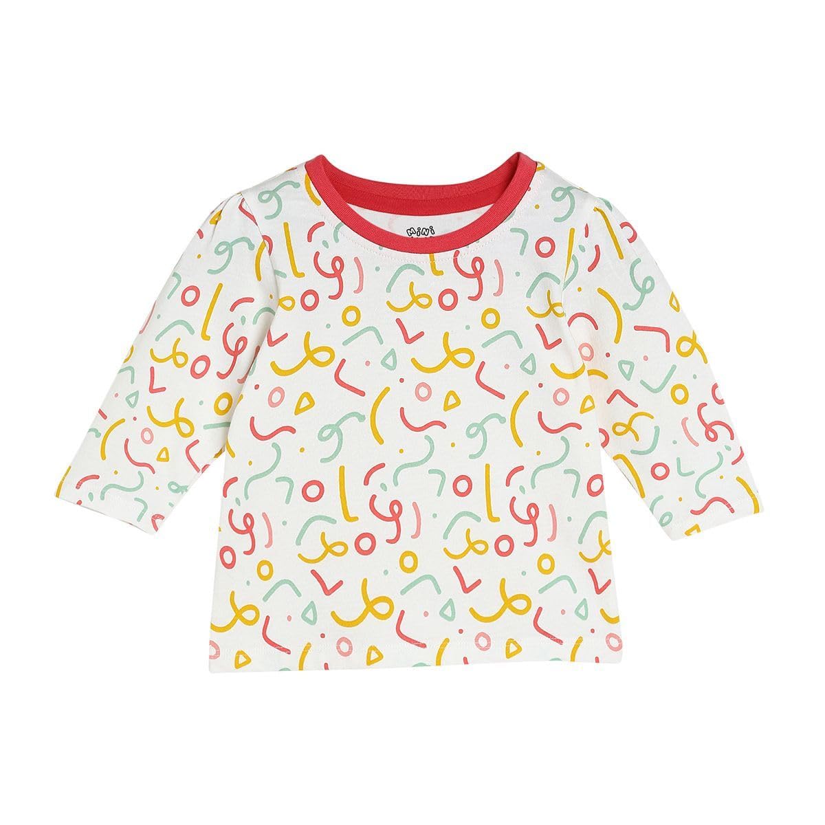miniklub Baby Girls Round Neck Full Sleeve Multi Color Knit Top, Pack of 2 (6-9M) 4