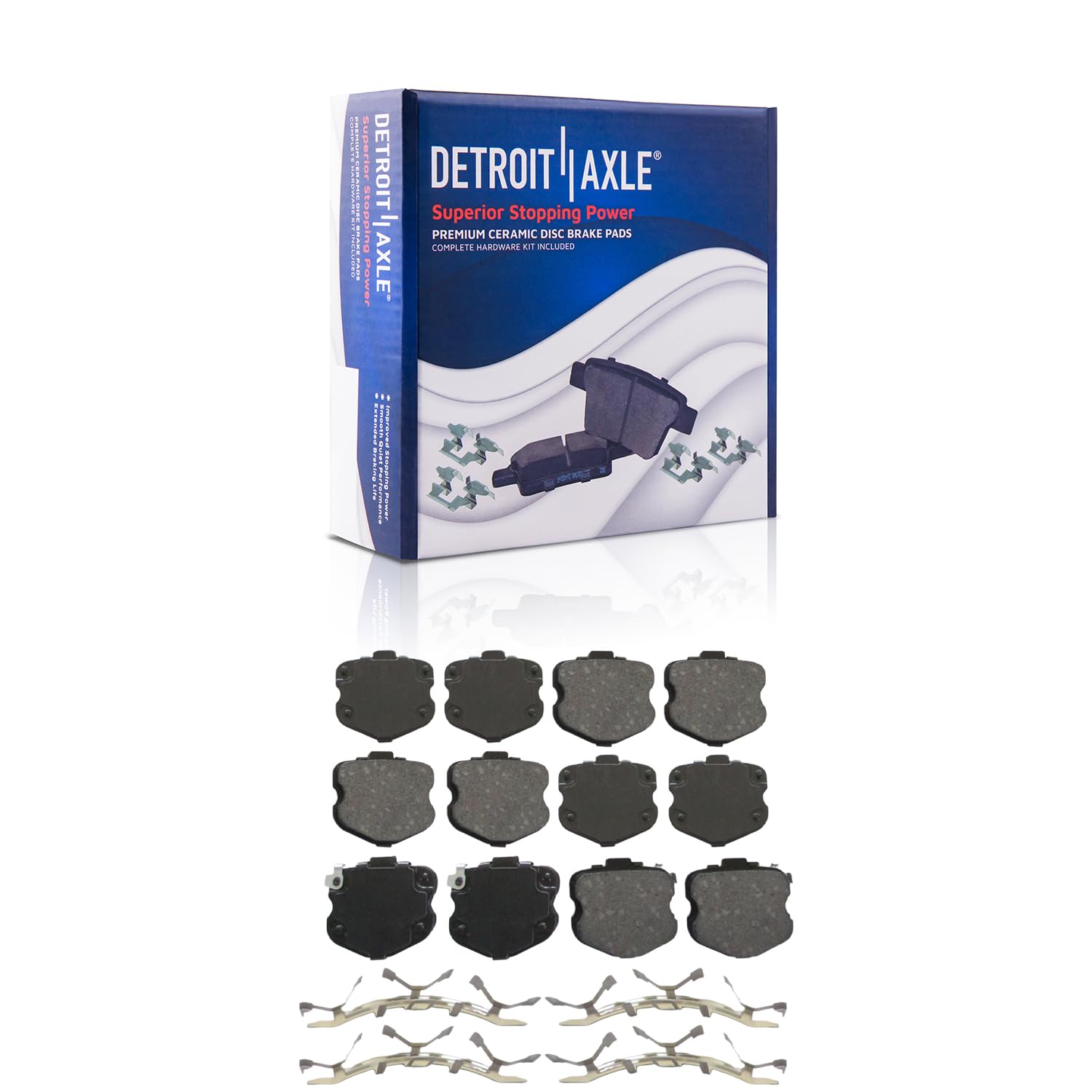 Detroit Axle - Front Brake Pads for 06-13 Chevrolet Corvette Z06 / Grand