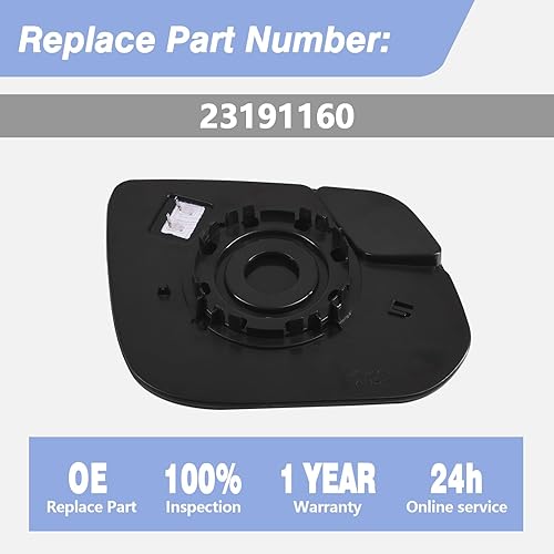 Miniatura 3 de Espejo de punto ciego con calefacción, espejo convexo calentado con soporte para Chevy ColoradoGMC Canyon 2015-2022 lado del conductor (izquierda)