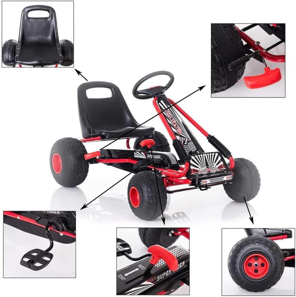 Amazon.co.jp: Deerou足こぎ ペダルカート ゴーカート 4輪 乗用玩具