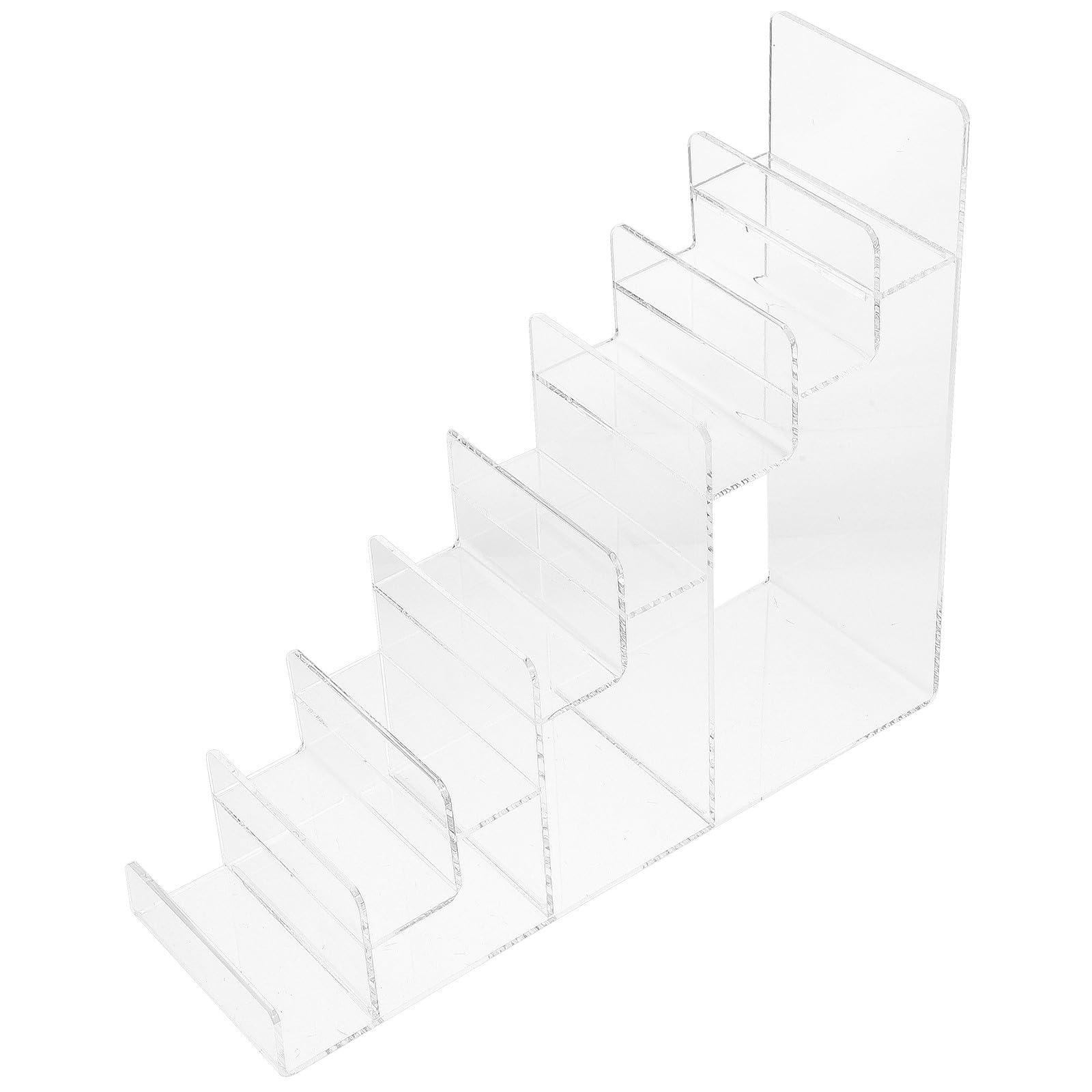 Espositore Multilivello in Acrilico Trasparente per Portafogli e Accessori, 8 Ripiani Distanza 3,5 CM, per Negozi e Allestimenti