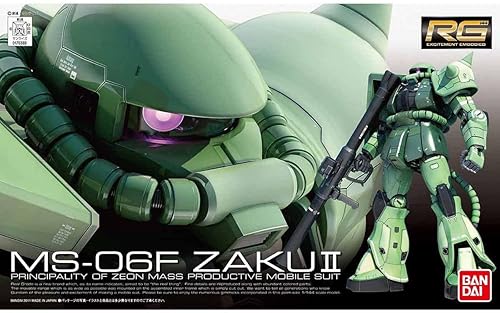 Miniatura 6 de RG Mobile Suit Gundam MS-06F Producción en masa Zaku 1144 Escala Modelo de plástico codificado por colores