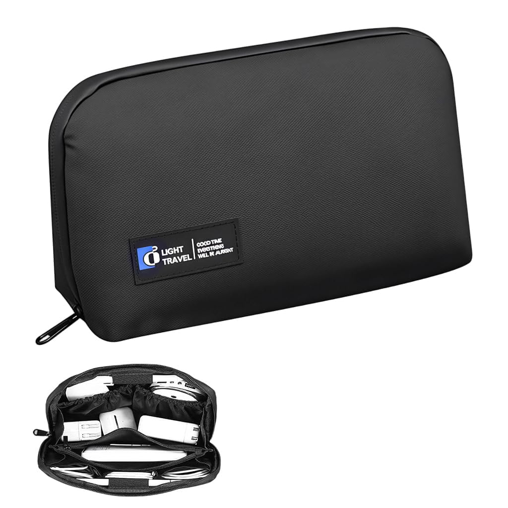 ZORBES® Travel Tech Pouch, Waterproof Cord Case Electronics Organizer Travel CaseCable Organizer Storage Bag for Phone, Charger, Accessories