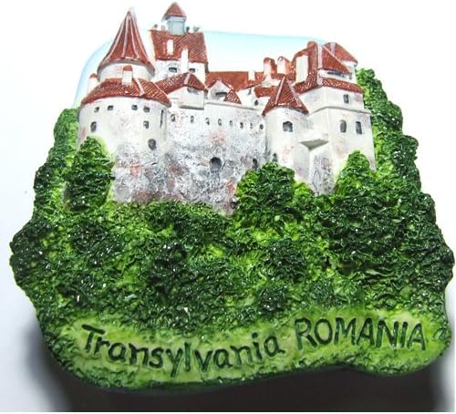 Souvenir Bran Castle Dracula Transylvania Romania, Resin Fridge 3d Magnet