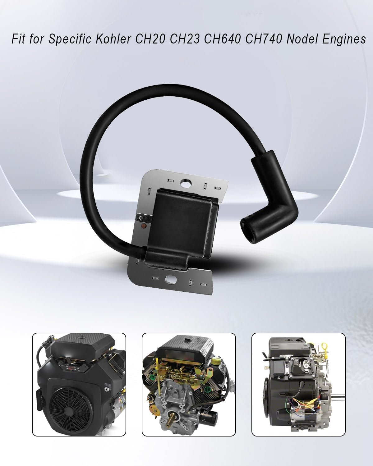 32-707-01-S Ignition Coil Fit for Kohler CH20 CH23 CH640 CH740 Replace 25-707-03-S 24-584-52-S 24-584-63-S 24-584-89-S, Lawn Mower Engine MDI Module Conversion, 2Pcs