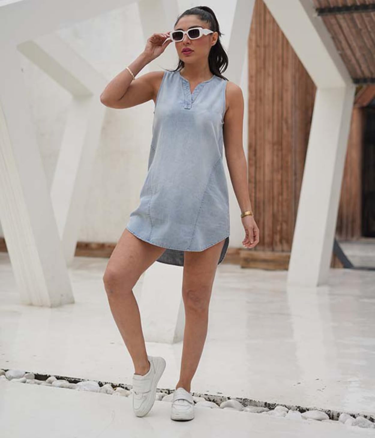 女性用デニムドレス &ndash; カジュアルジーンドレス、カントリーコンサート衣装、カクテルドレス、バケーションフォールドレス