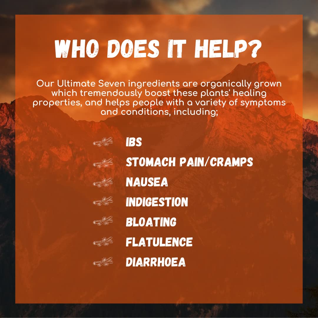 Buy Organic IBS Relief 120 Natural Capsules Contains 7 Medicinal