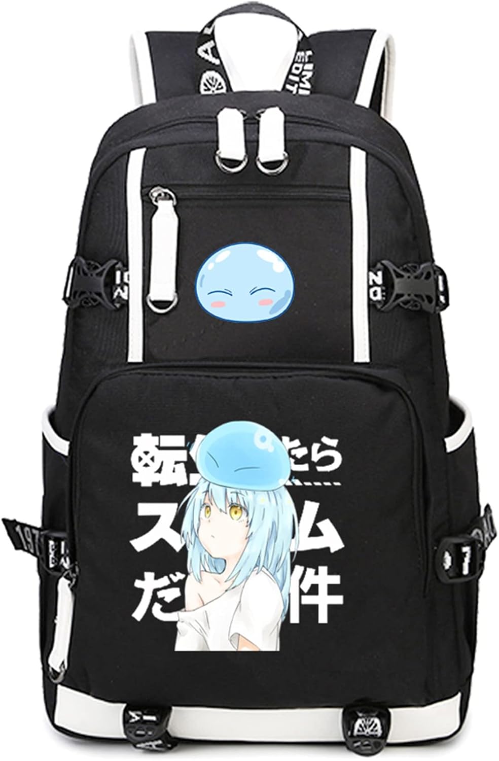 ISaikoy Anime Rimuru Tempest Backpack Shoulder Bag Bookbag Daypack School Bag C9