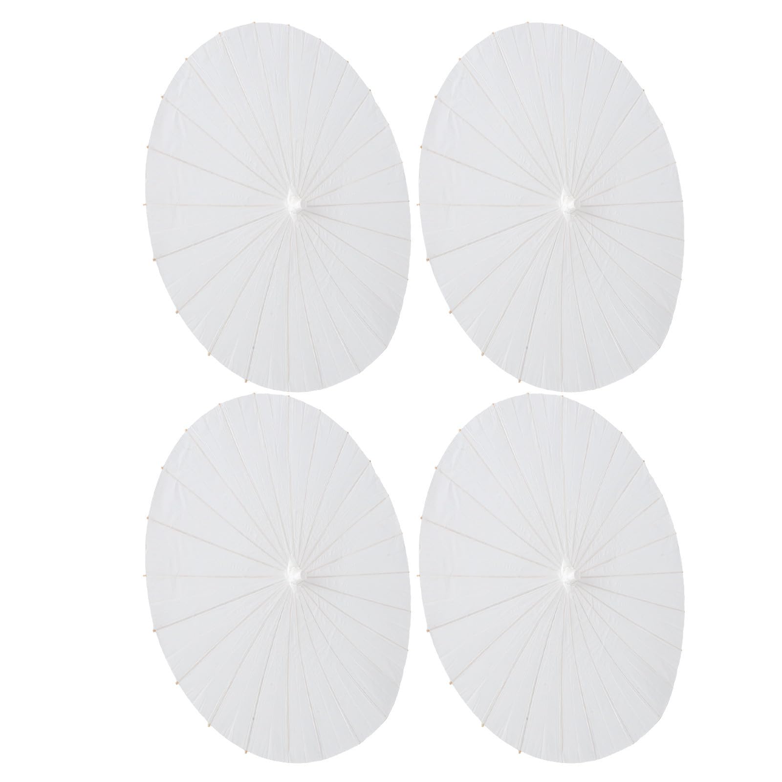 Hochzeits Papierschirm 4 Stück weiße Regenschirme 84 cm für multiple wedding decorations, Indoor Nutzung und Sonnenschutz