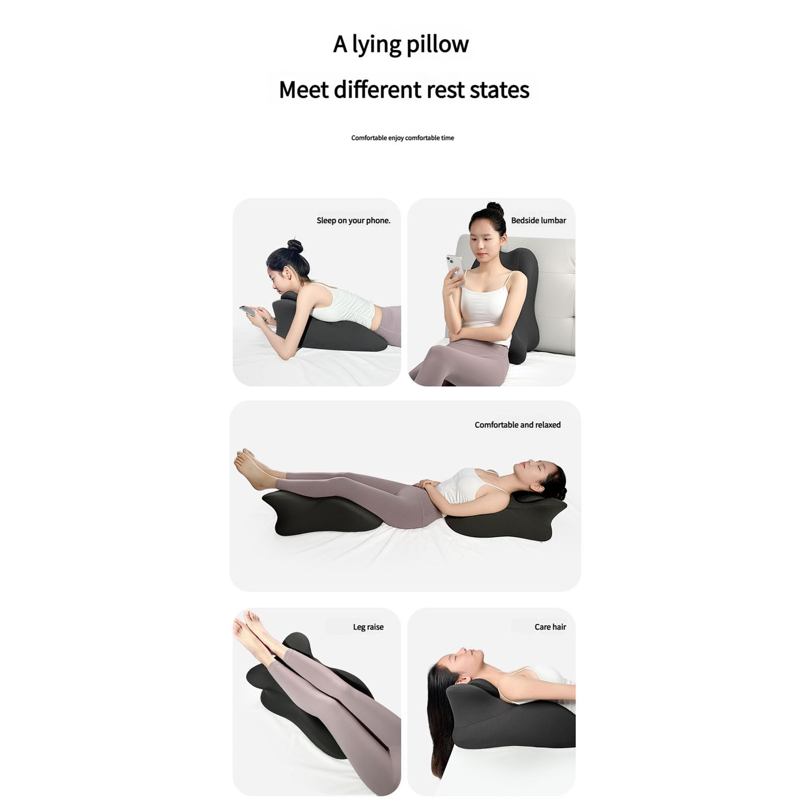 Cuscino rinfrescante in gel per chi dorme sulla schiena, traspirante, sfoderabile e lavabile, cuscino da lettura in memory foam per il relax diurno