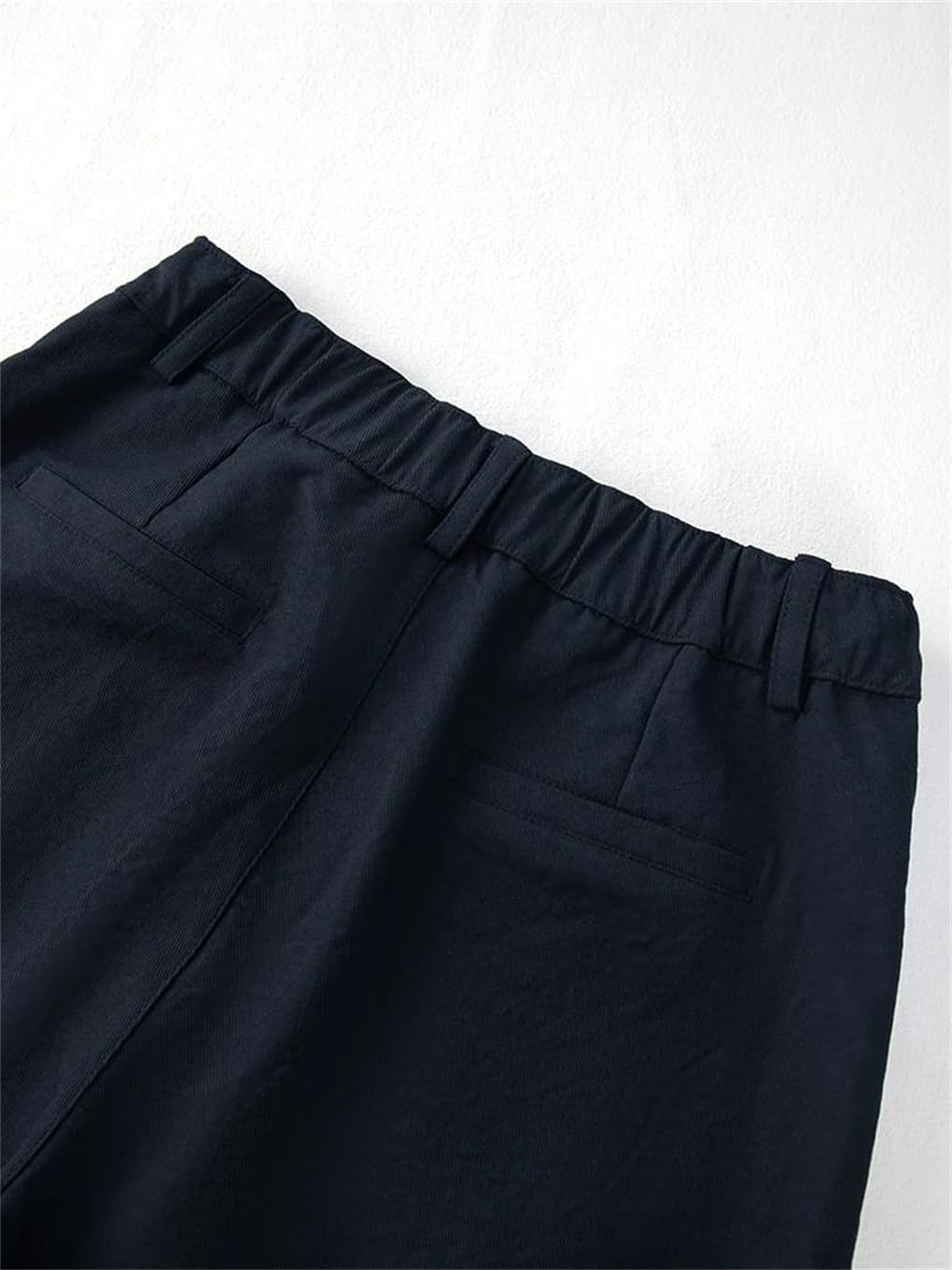 Women's Casual High-Waisted Button-Front Wide-Leg Pants