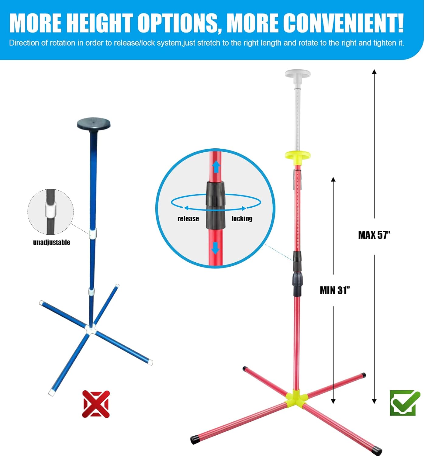 Eastgoing Outdoor Flying Disc Game Set, Bottle Game with Height Adjustment Button und Score Tracker, Outdoor Polish Horseshoes Game Set for Lawn, Backyard, Park, Camping，Beach Game