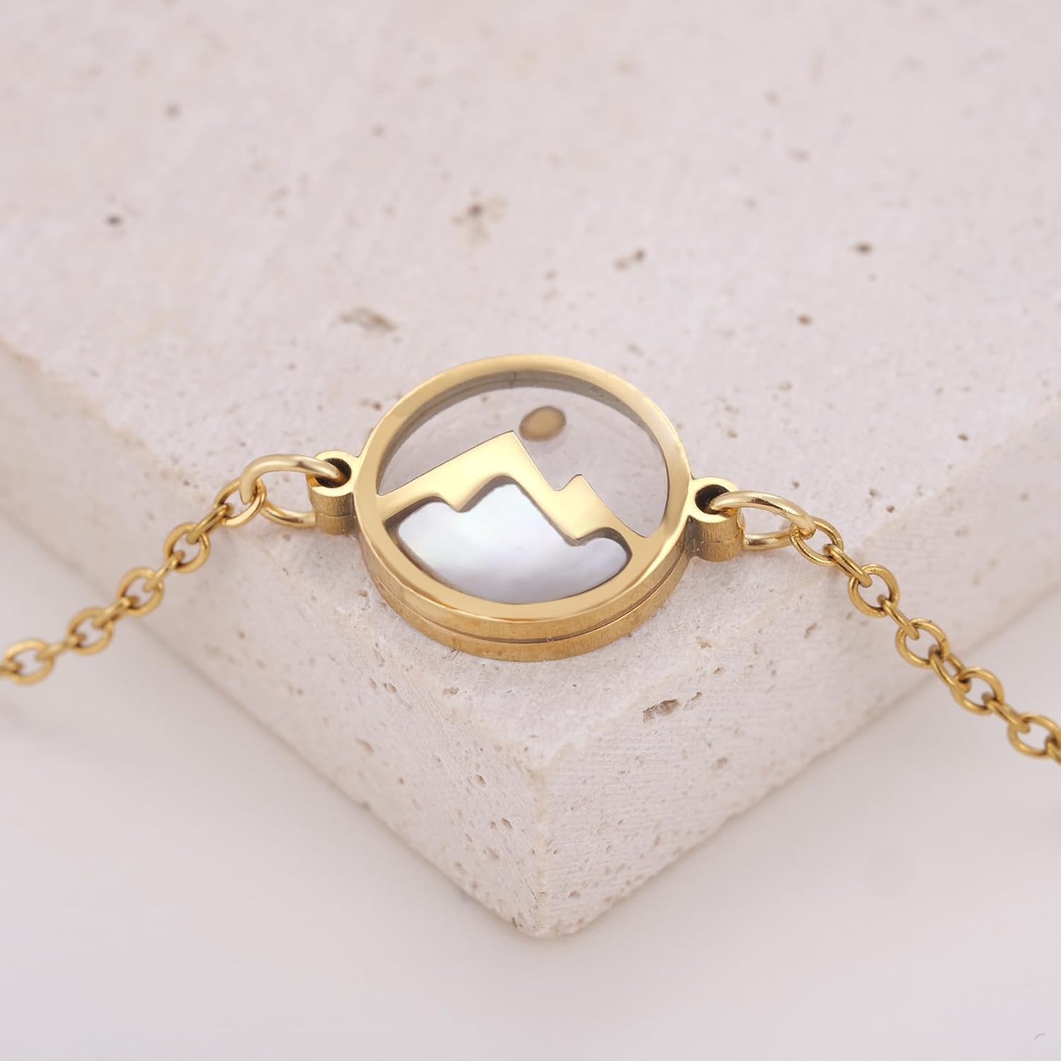 MIXJOY Christian Bracelet for Women - Gold Mountain Mustard Seed Charm with Scripture Card, Religious Bracelet for Pastor Believer, Faith Jewelry Gift for Birthday Easter Confirmation Baptism - Image 2