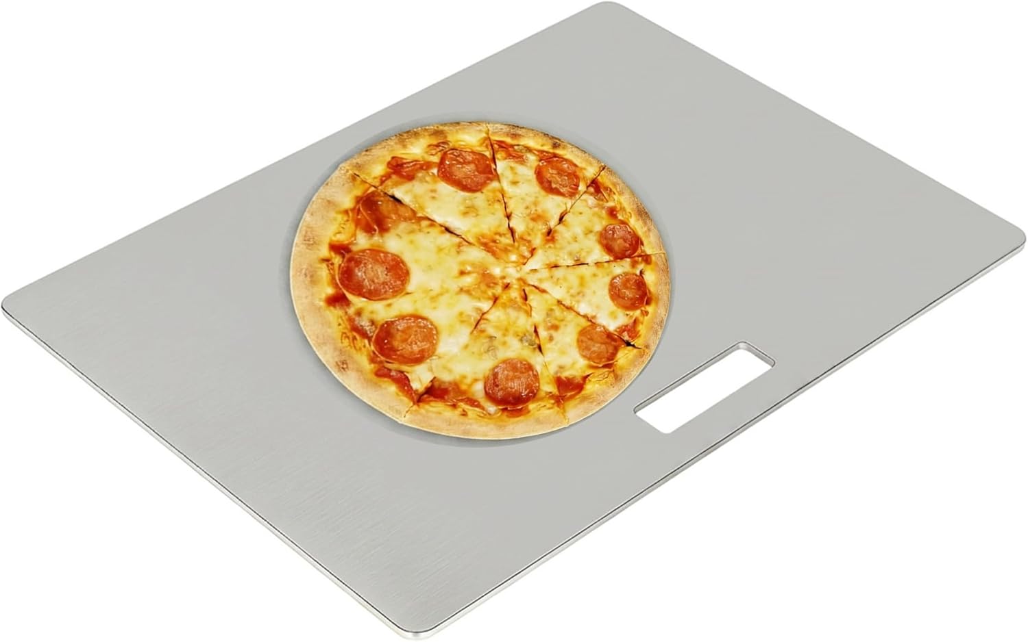 tonchean Pizza Steel XL for Oven & Grill 22" x 16" x 0.25" Metal Baking Steels Sheets for Oven Steel Pizza Stone with higher Conductivity, Premium Quality, Crust at Home, Use in Oven, Grill, BBQ
