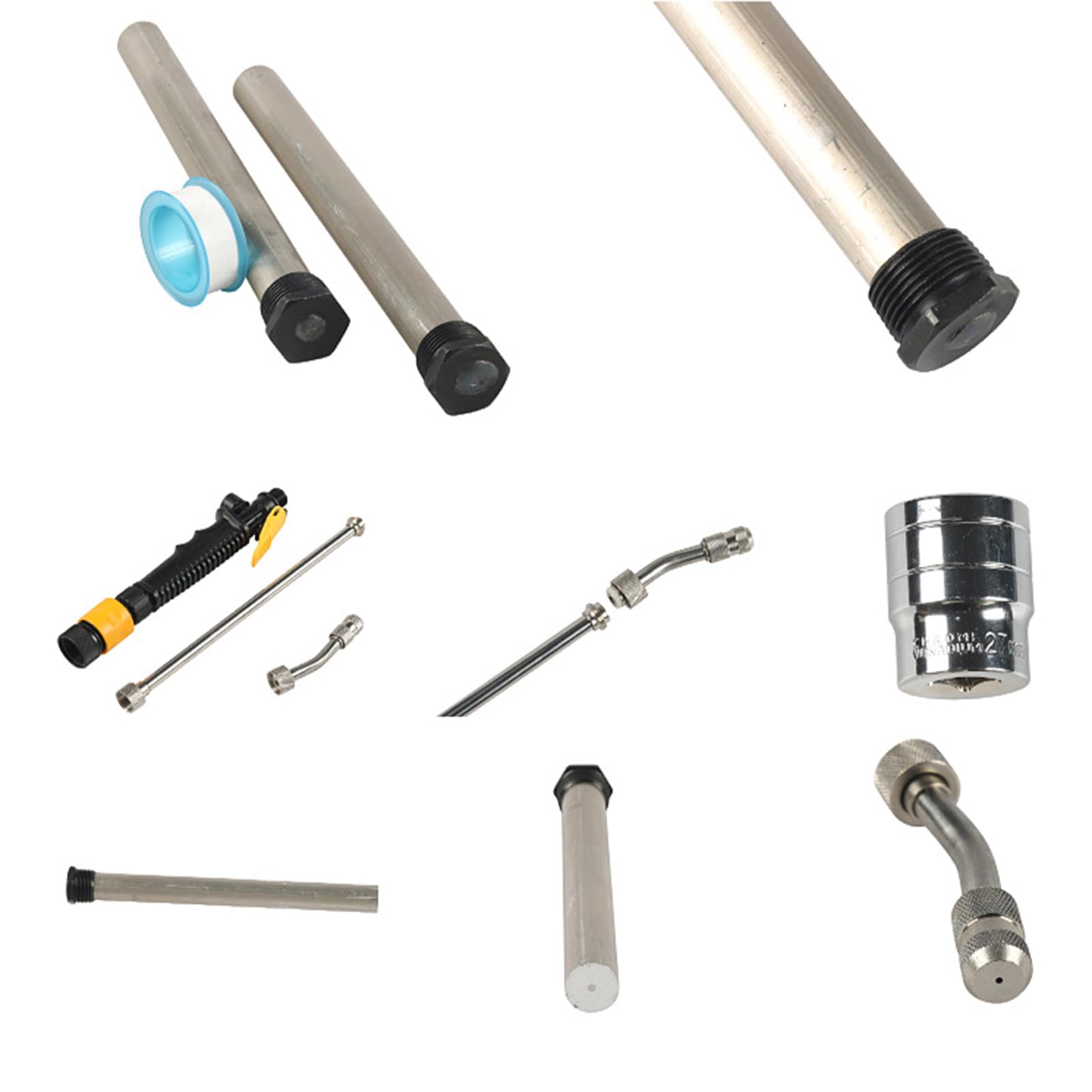Repuesto de calentador de agua de 9.25 pulgadas de largo x 3/4 NPT rosca de cinta selladora de cinta selladora accesorios llave de enchufe