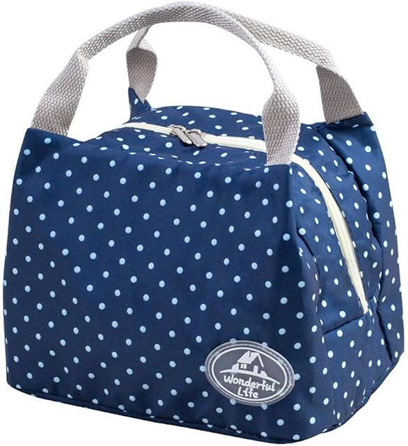 Fliyeong Premium Lunch Bag Thermal Insulated Lunch Tote for Picnic School Work Style 7