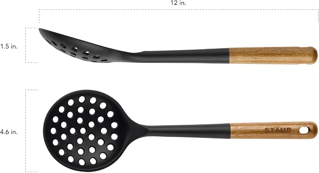 Staub Skimming Ladle, Cooking Utensil, Non-Stick, Black