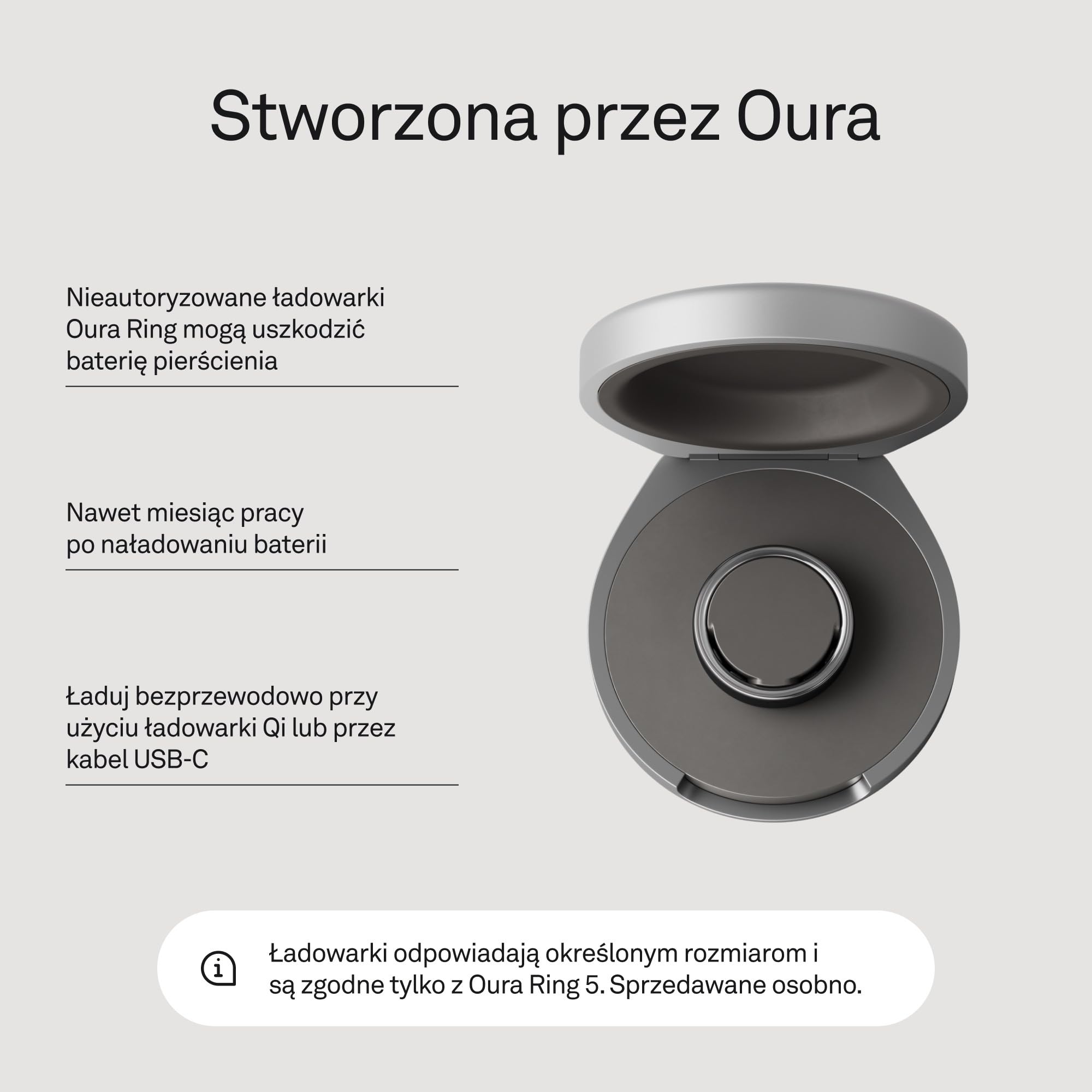 Oura Ring 5 - Portable Charger - Size 12