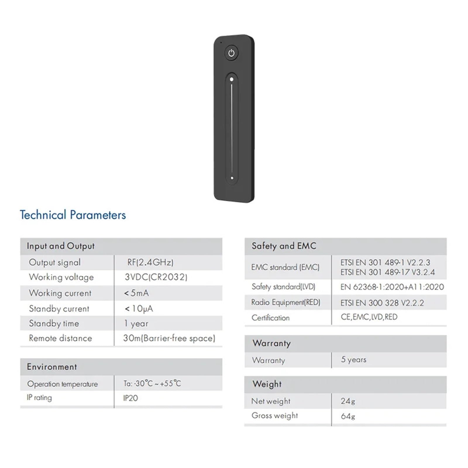 V1-K LED Strip Dimmer 12-48V DC - 20A Adjustable Touch Remote Control with 2.4G Frequency for Smooth Dimming(V1-K and R11)