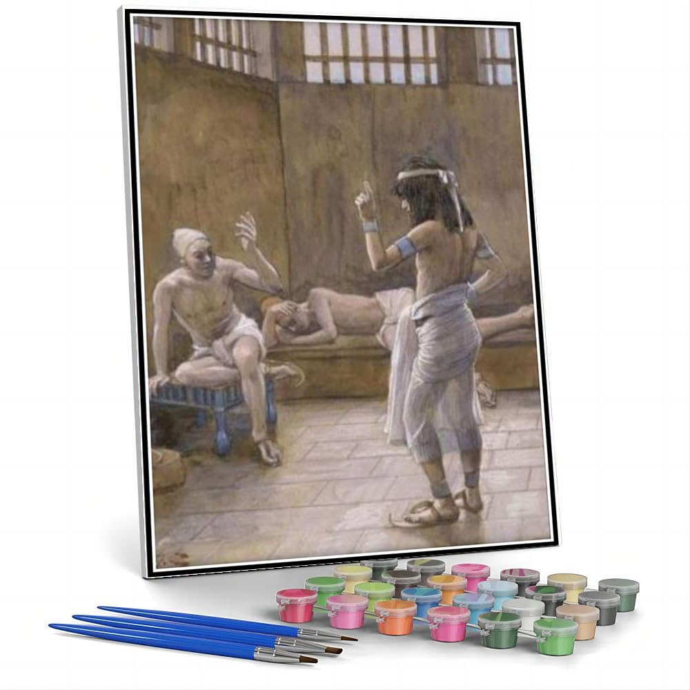Amazon | 油絵 数字キットによる絵画 塗り絵 大人 手塗り 刑務所で夢を