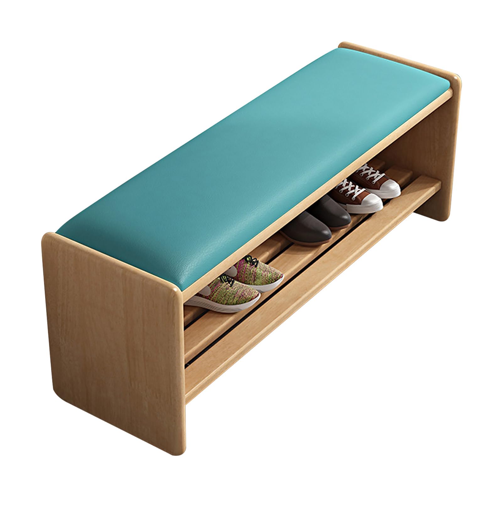 Banc range-chaussures bois pour éviter de se baisser dans l'entrée - 5