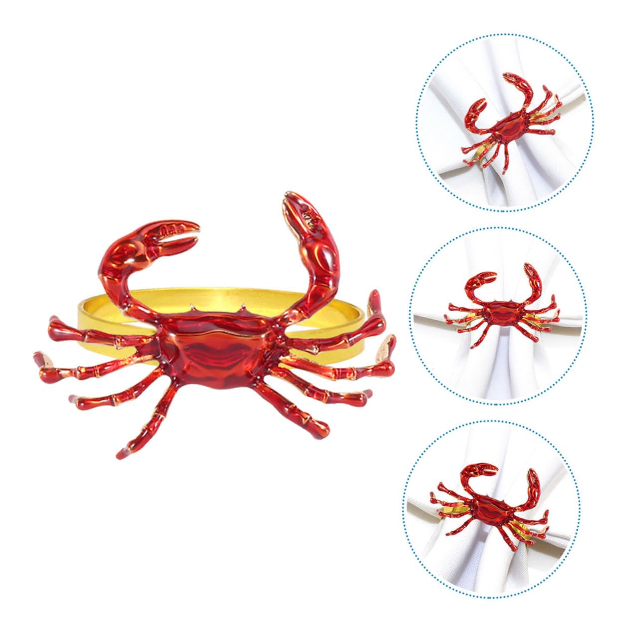 Alipis 12stücke Teiliges -förmigen Serviettenringen Napkin Buckles Für Hochzeiten Und Partys Tischdekoration Und Vielseitige Nutzung