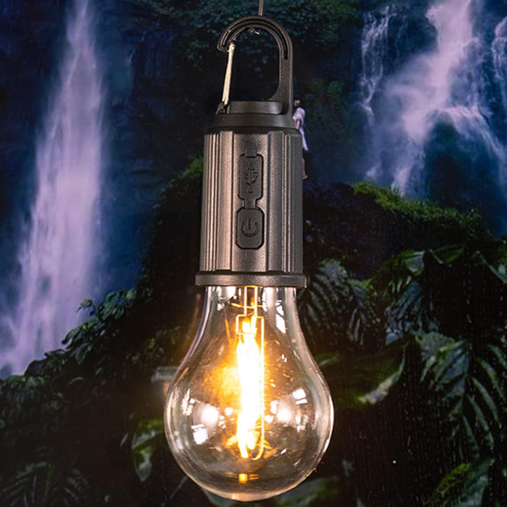 Lampa kempingowa Oświetlenie namiotu kempingowego Lampa Latarnia kempingowa Namiot zewnętrzny Lampa Wisząca latarka z haczykiem Mini haczyk Światło awaryjne 600 mAh Latarnia oświetleniowa Typ