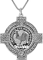 Vista 1 de Sinclair Scottish Clan Crest Celtic Cross Pendant