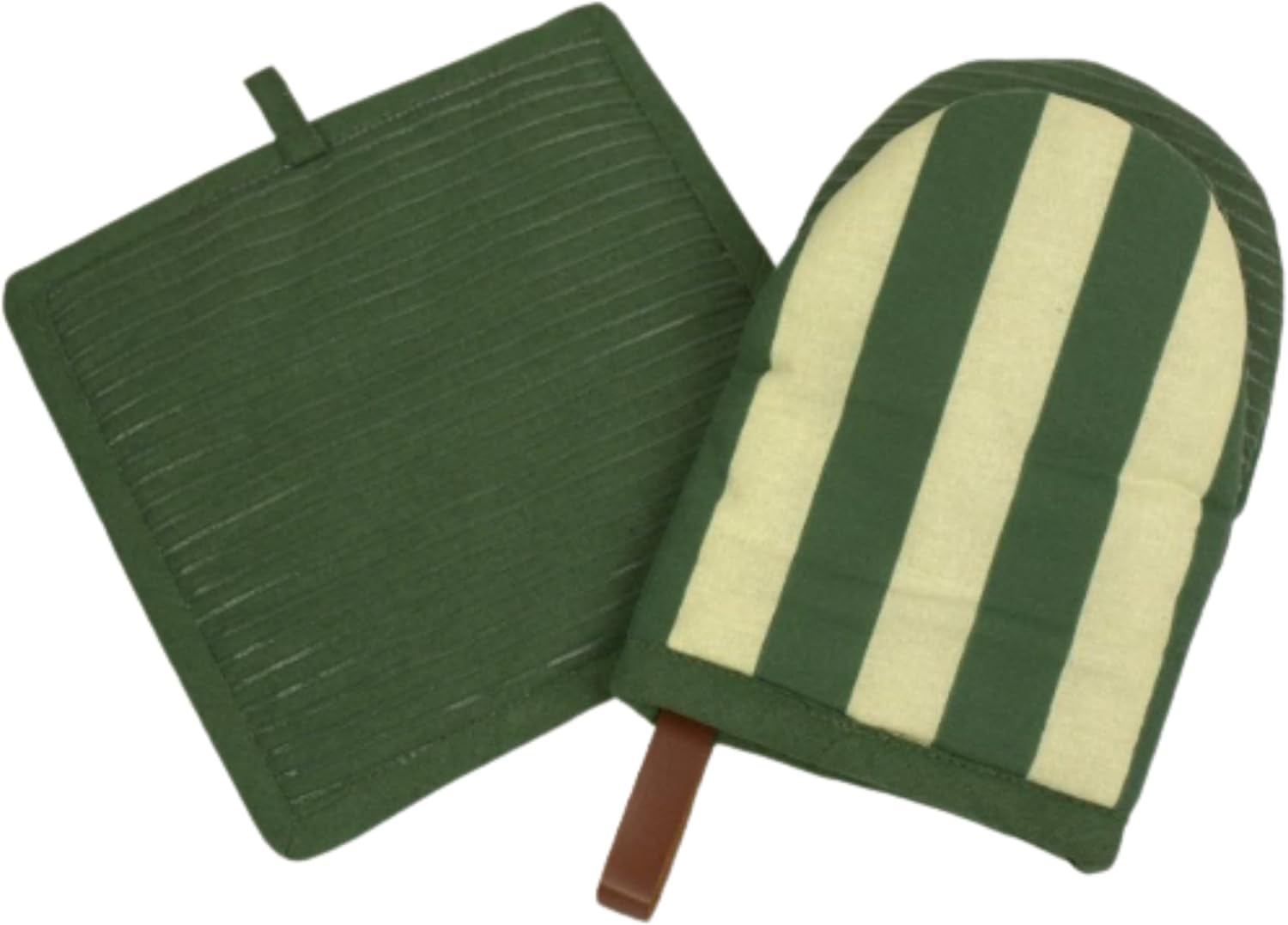 Folkulture Pot Holders & Oven Mitts Set for Kitchen, Caramel Pack of 2(8x8)