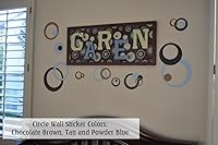 Vista 6 de Vinilo adhesivo amarillo para pared, diseño de círculos, burbujas, puntos 25+ PC