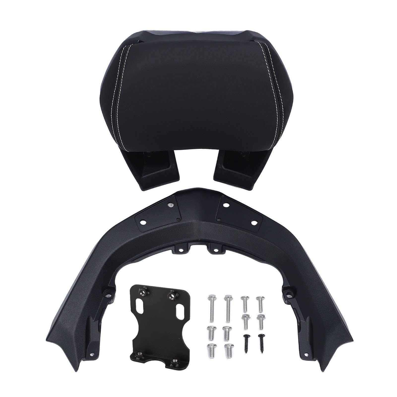 Garsent Respaldo Trasero para Pasajero de Motocicleta Sissy Bar para XMAX300, Almohadilla Acolchada Portaequipajes Compatible con X-MAX Xmax 300 X MAX300 XMAX300 2023 2024