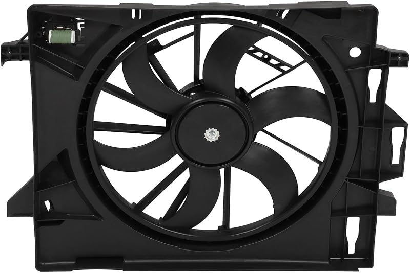 Conjunto de ventoinha do radiador AZHZ 12 V 3 pinos para Chrysler Town & Country, Dodge Grand Caravan, Ram C/V e Volkswagen Routan – 1 unidade