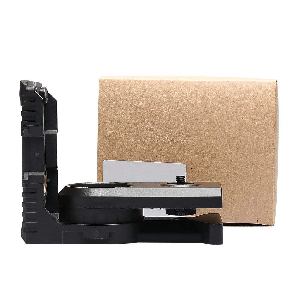 Huepar PV3 Adaptateur pour Niveau Laser, Base Pivotante Magnétique Multifonction, Support Réglable à 180°, Laser Level Adapter avec Fileté Mâle de 1/4"-20, Fileté Femelle 1/4"-20 et 5/8"-11