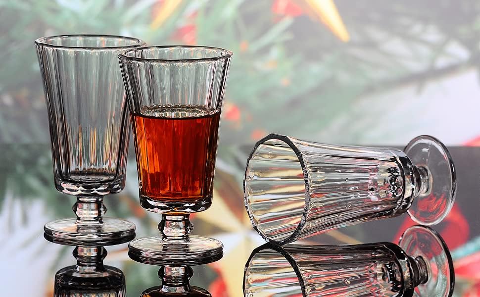 Miniatura 7 de Juego de 6 vasos de chupito de 4 onzas, vasos de tequila, copas de tequila, vasos de chupito lindos, vasos de chupito transparentes, vasos de jerez,