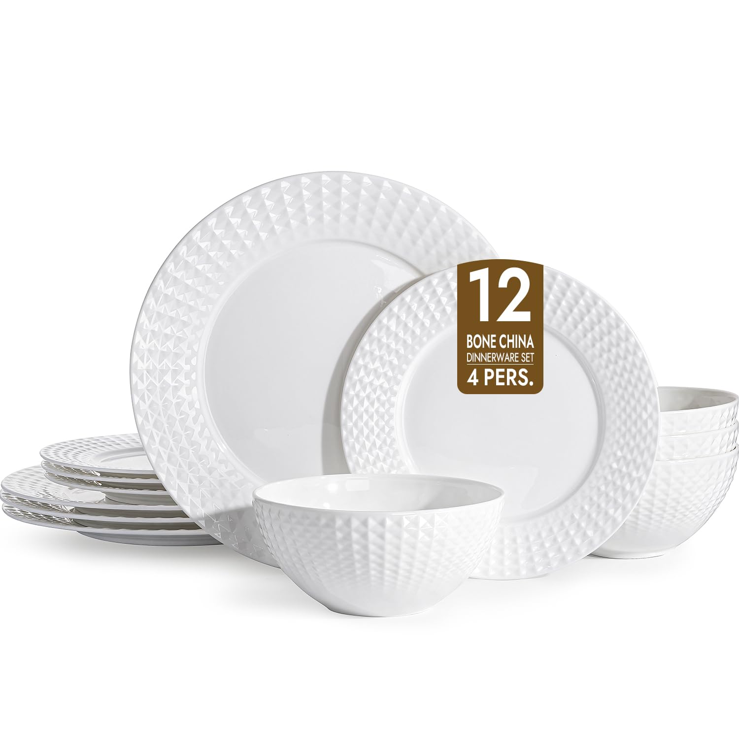 KINGSTONE Bone China Dinnerware Set