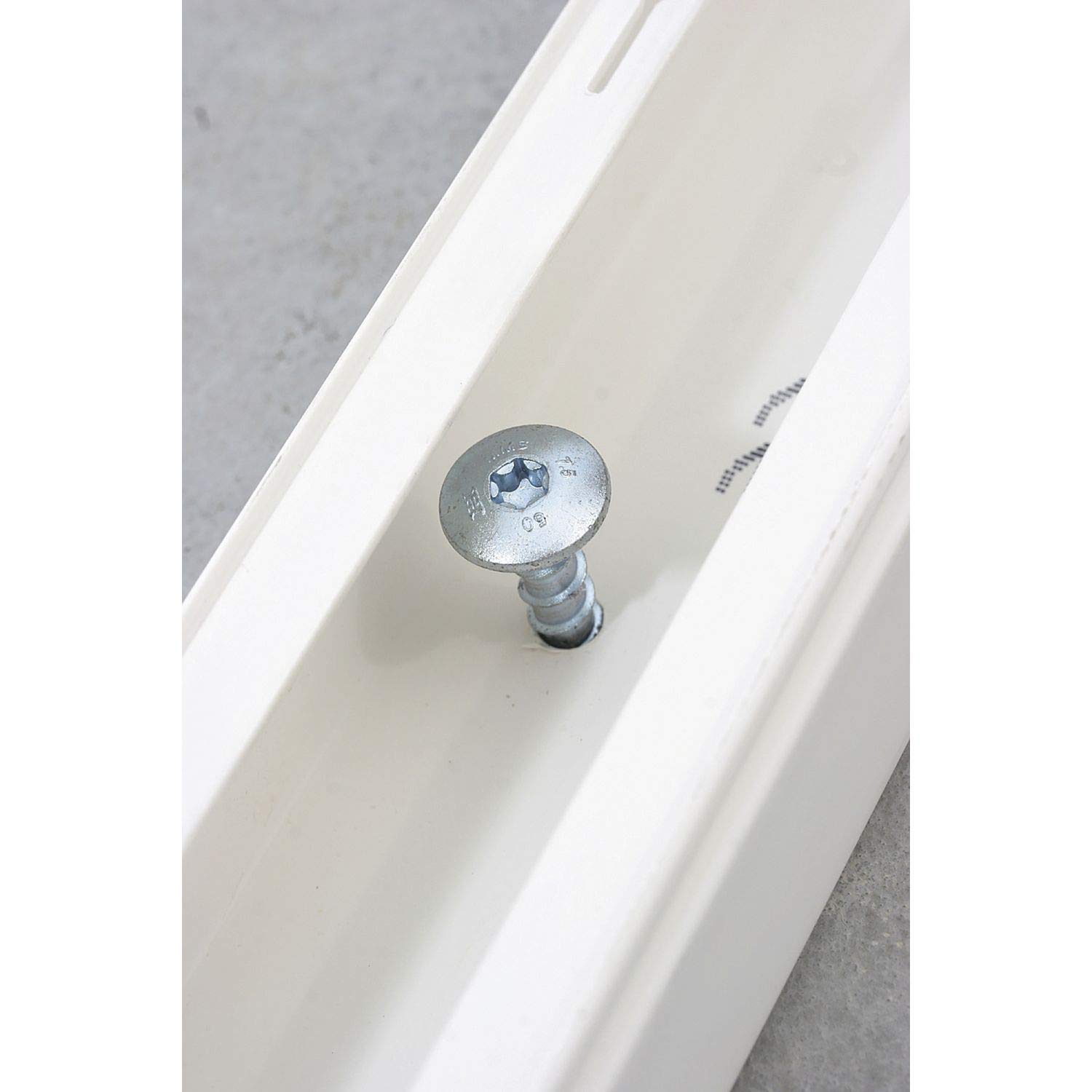 Heco 49856 verzinkt Multi-Monti Montageschienenanker, 7.5 x 50 mm, 100 Stück