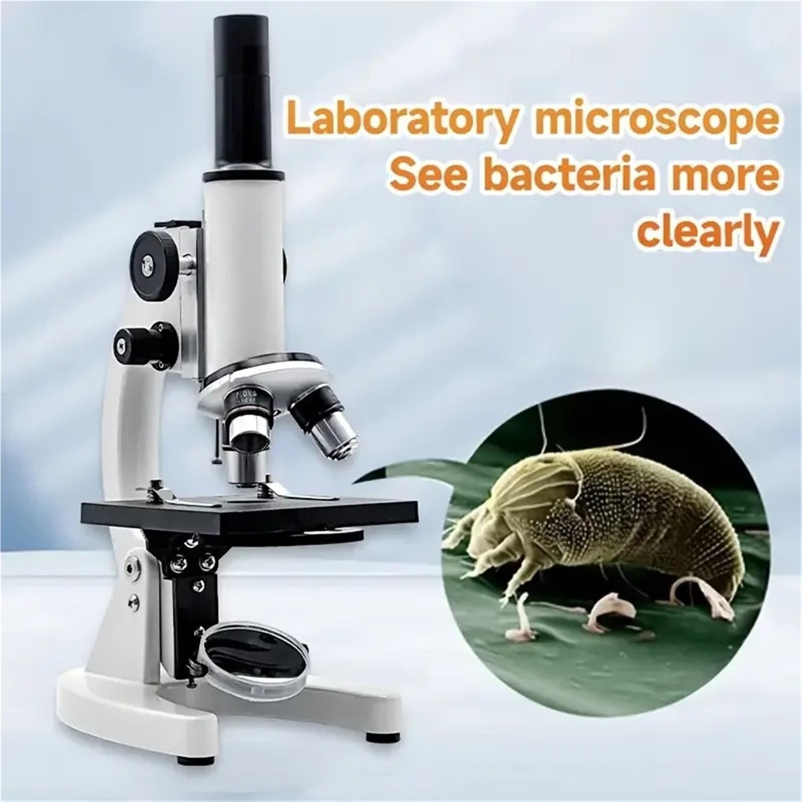 Mikroskop cyfrowy, Monokularowy celownik optyczny 64X-2400X celownik szkolny naukowy eksperymentalny celownik biologiczny cyfrowy celownik dla dzieci