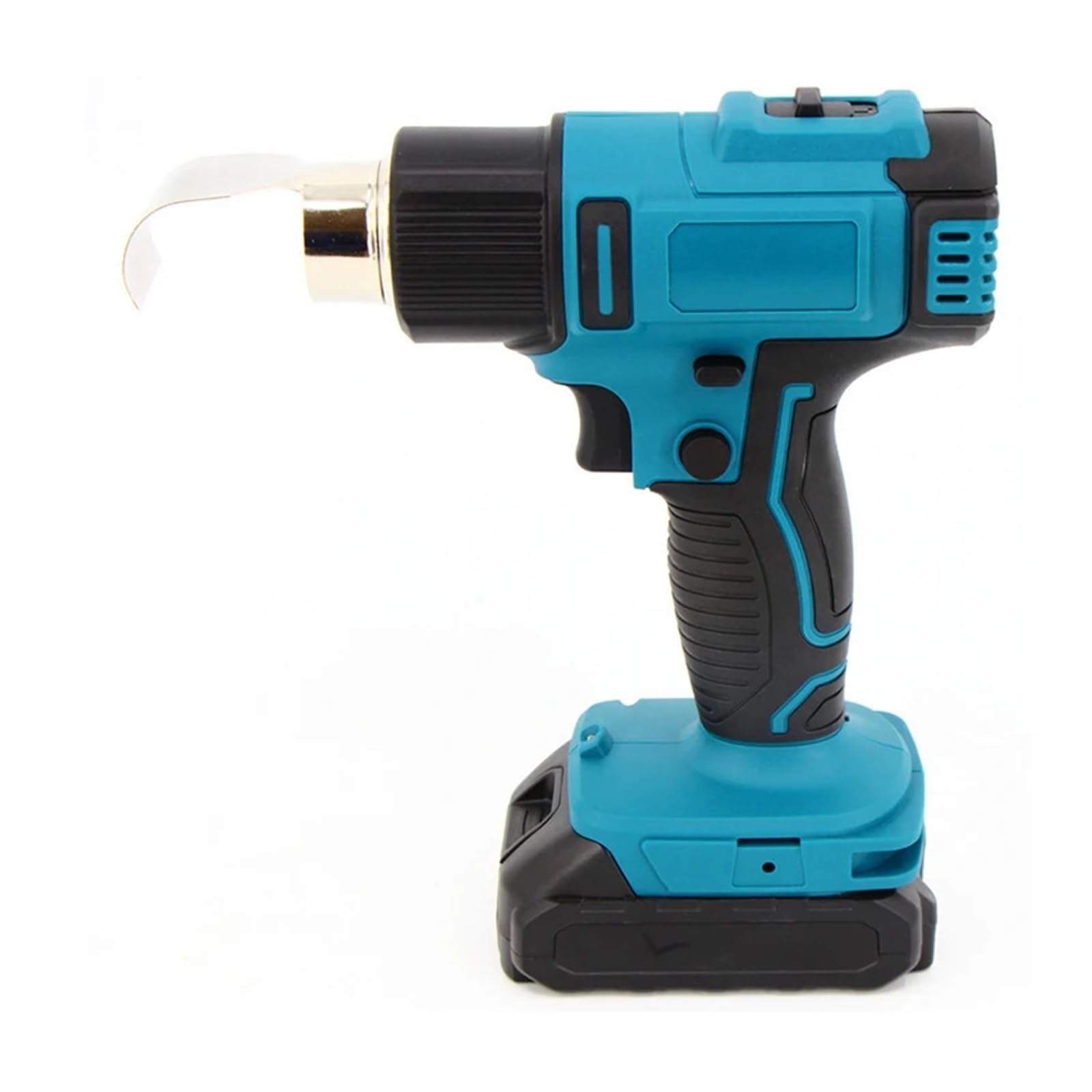 Opalarka 1200W Elektryczna Gorąca Wiatrówka Bezprzewodowy Pistolet Spawalniczy Do Folii Termokurczliwej Z Dyszą Do Akumulatora 18V Do obkurczania PCV, rękodzieła, usuwania farby, fo(With 1 battery)