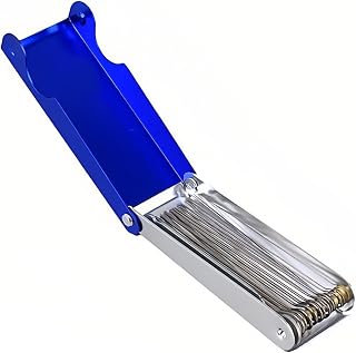 Musiin Guitar Bass Ukulele Nut Saddle Slotting Files Grinding Tool Set with Grinding Box Electric Guitar Parts and Accessories, US-1-MS-YQZ-0246-001