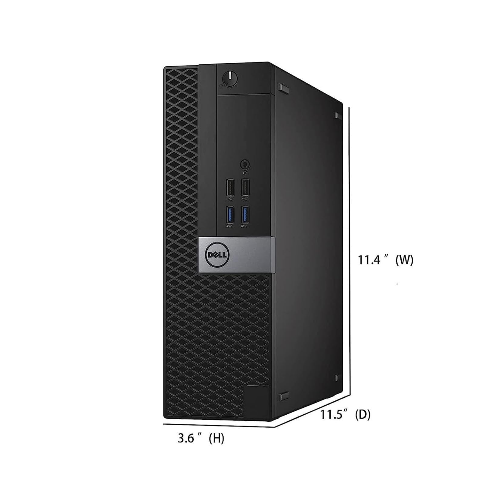 Dell Optiplex 7040 SFF Desktop Computer PC, Intel Core i5-6500, 8 GB RAM, 256 GB SSD, WiFi, Bluetooth, tastiera US Windows 11 Pro (ricondizionato)