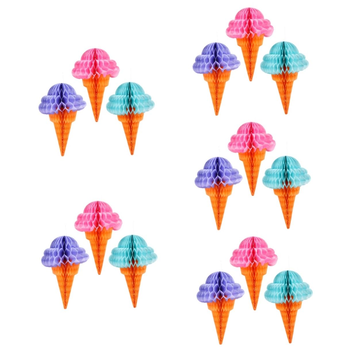 MAGICLULU 5 Set di Ciondoli A Nido d'Ape A Tema Hawaiano A Forma di Decorazioni per Feste 3 Pezzi*5