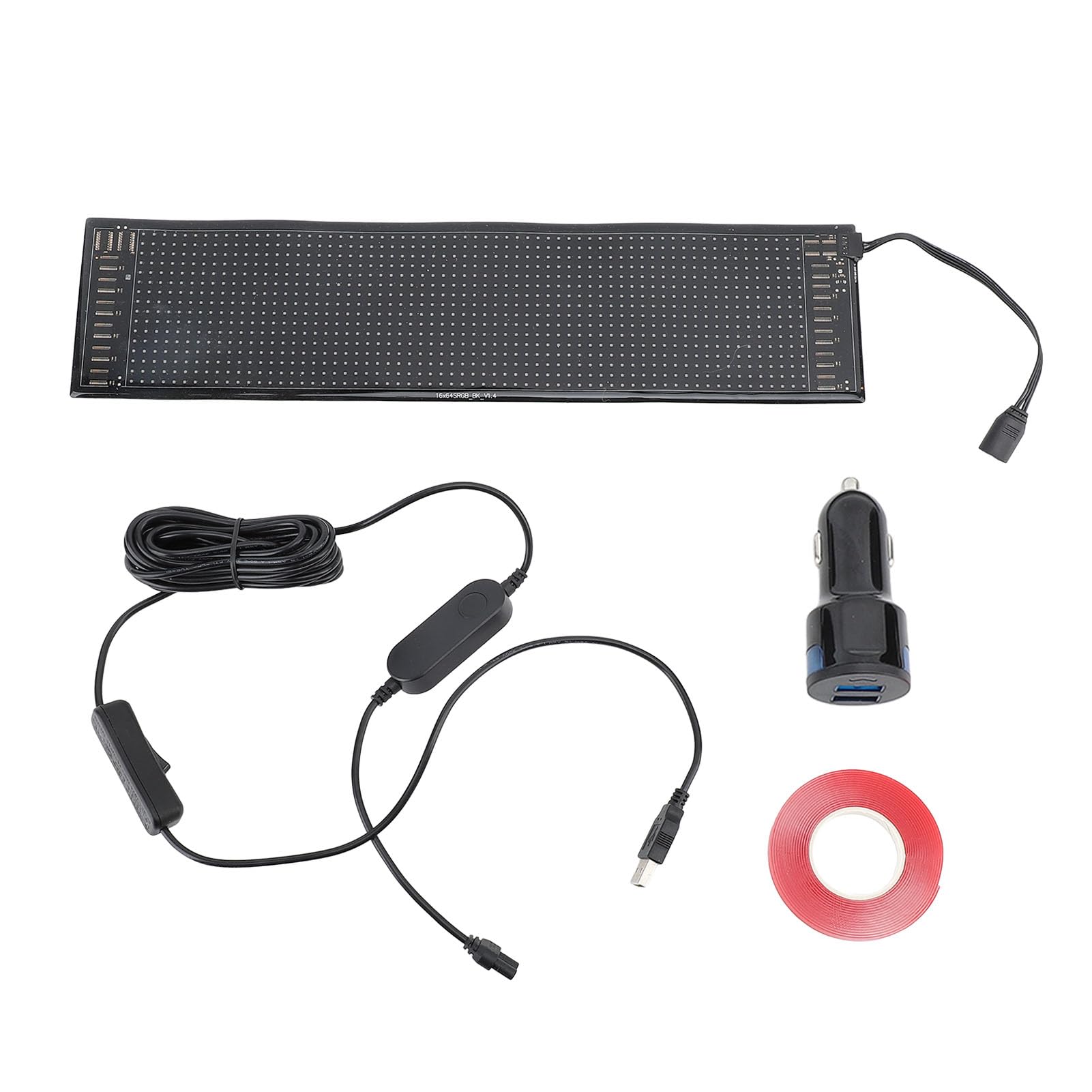 Haofy Panneau Matriciel LED Lumineux avec Contrôle Intelligent par Application, Lumières Colorées, Circuit imprimé Flexible et Prise USB pour Magasin, Bar, Hôtel